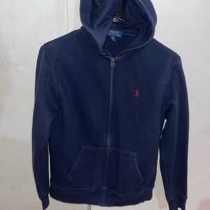 Polo Ralph Lauren Hoodie Blue Full Zip Hooded Sweatshirt